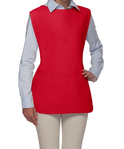 Adult Red Cobbler and Smock Aprons 